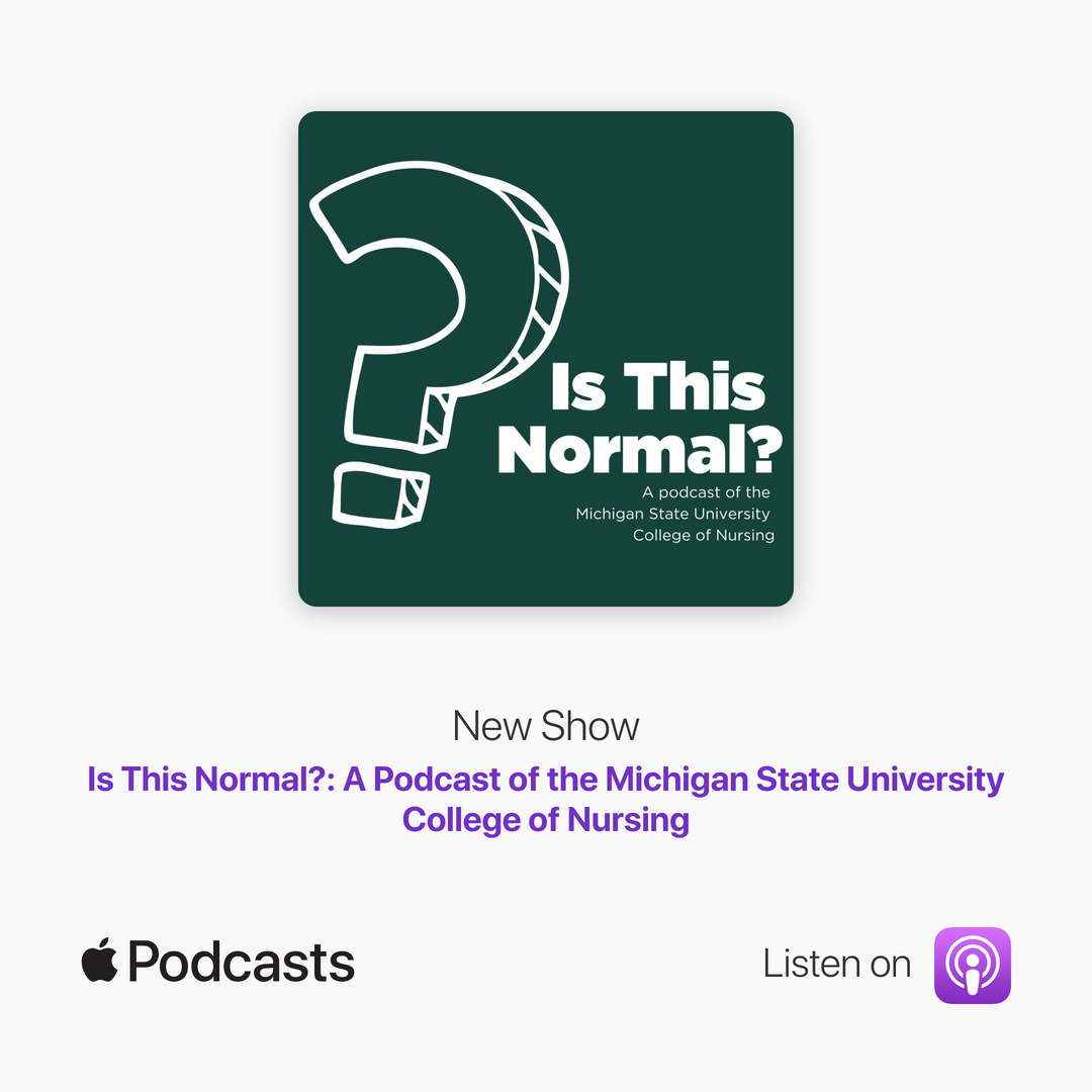 Podcast and Apple logos with text, "Is This Normal?"