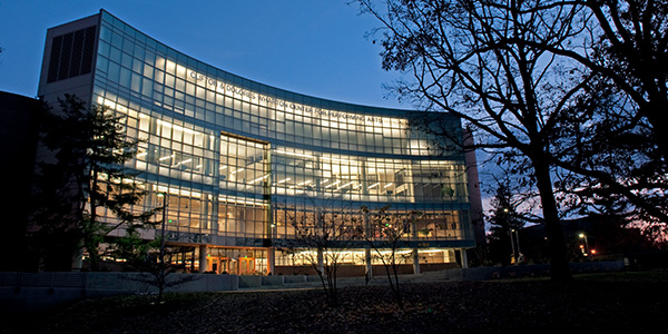 Exterior of Wharton Center.
